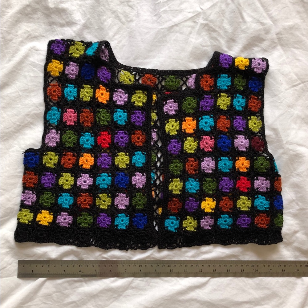 handmade crochet vest SOLD
